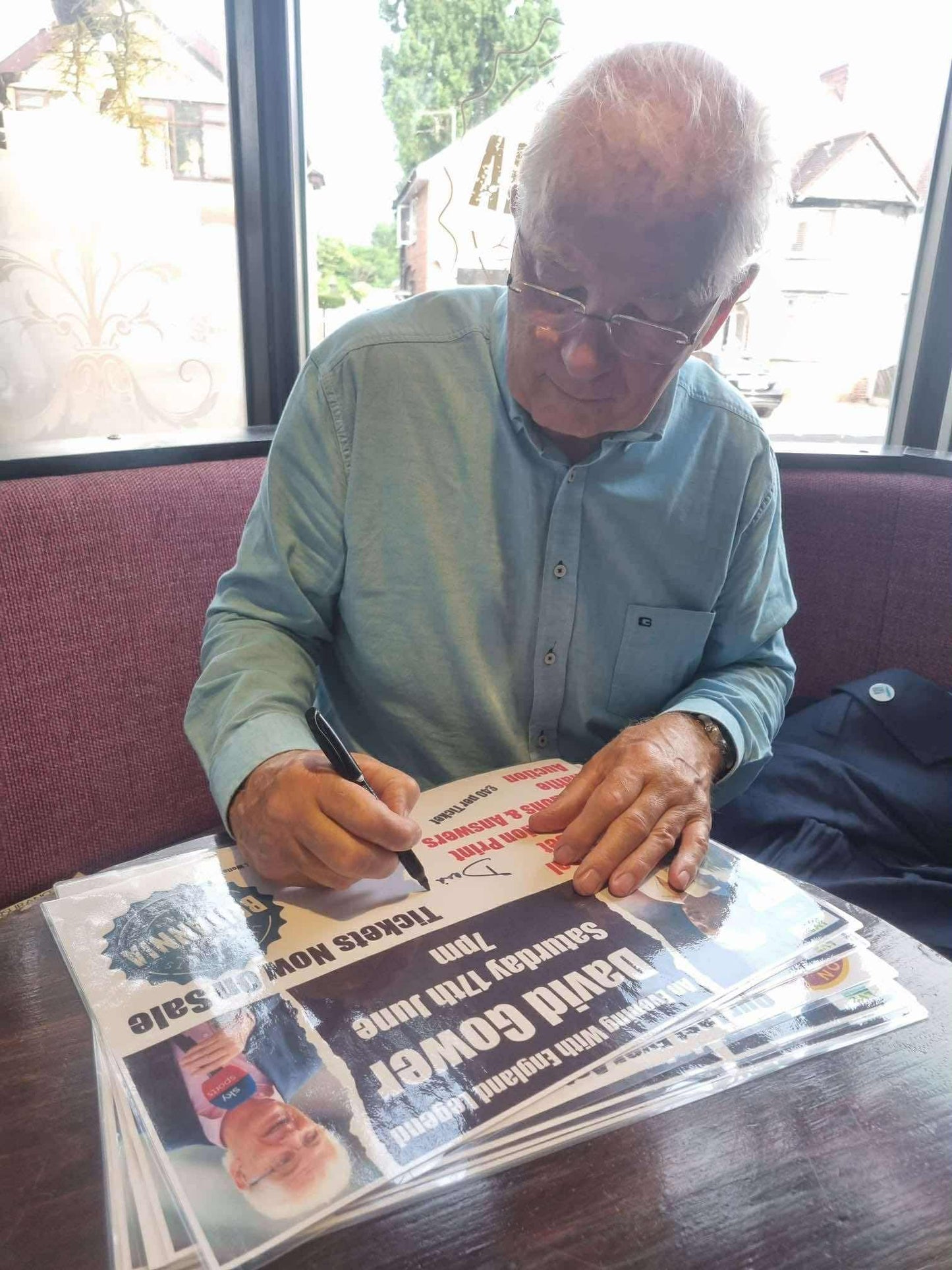 Cricket David Gower personally signed with Time to Spare
