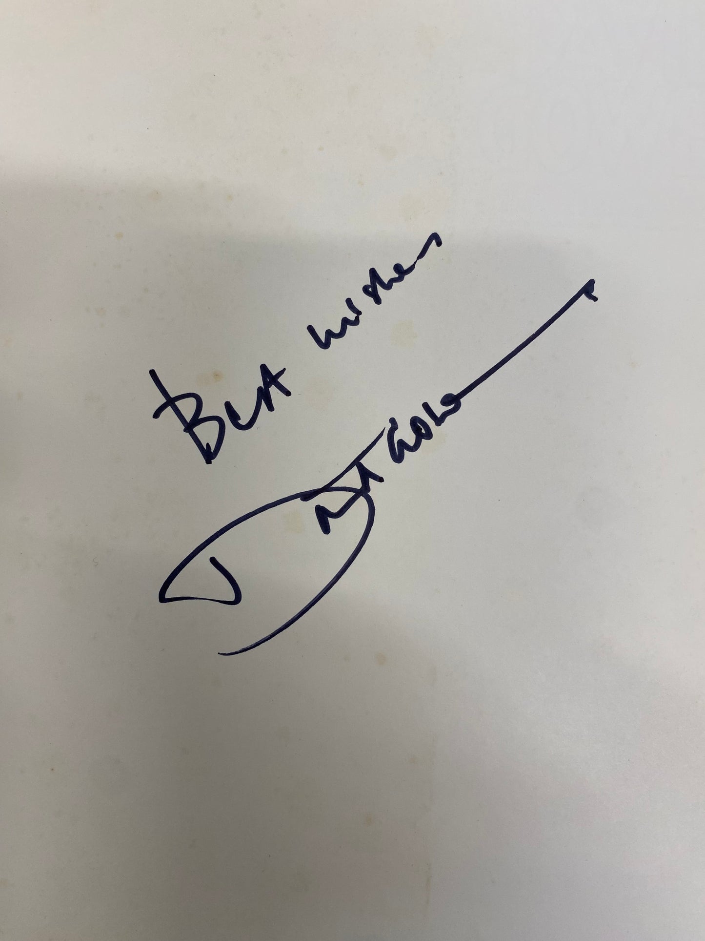 Cricket David Gower personally signed with Time to Spare