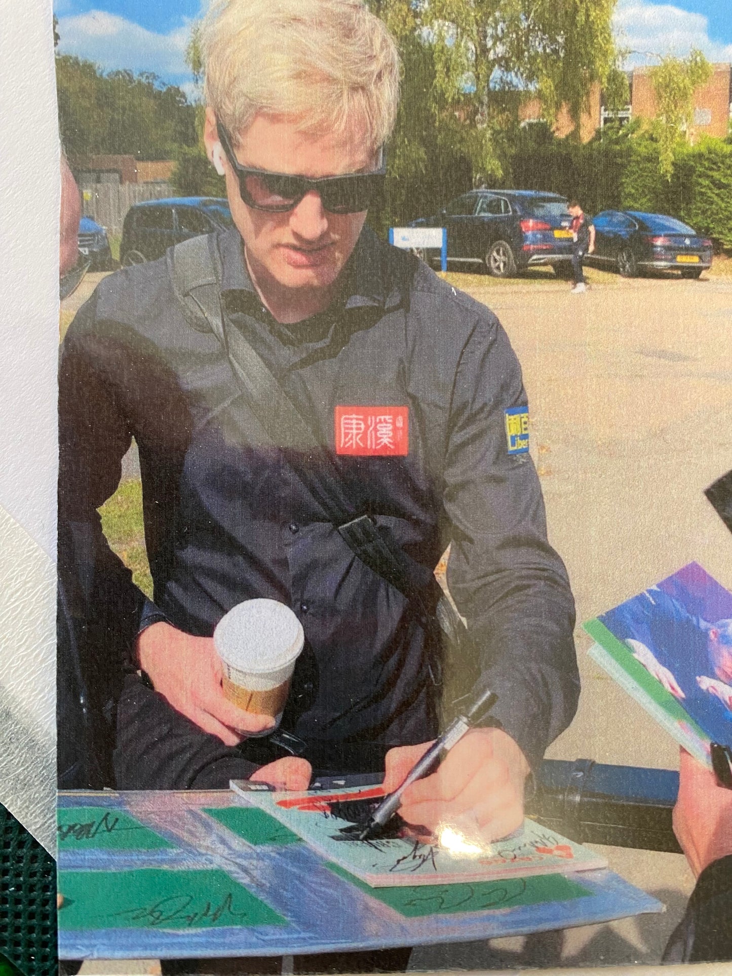 Snooker Neil Robertson personally signed baize display