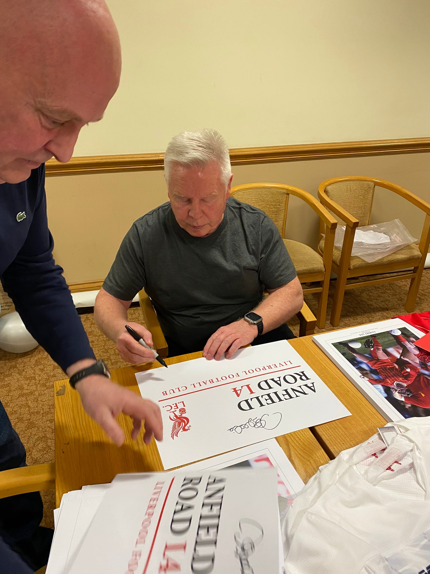 Liverpool Sammy Lee, Mark Lawrenson & David Fairclough personally signed limited edition print