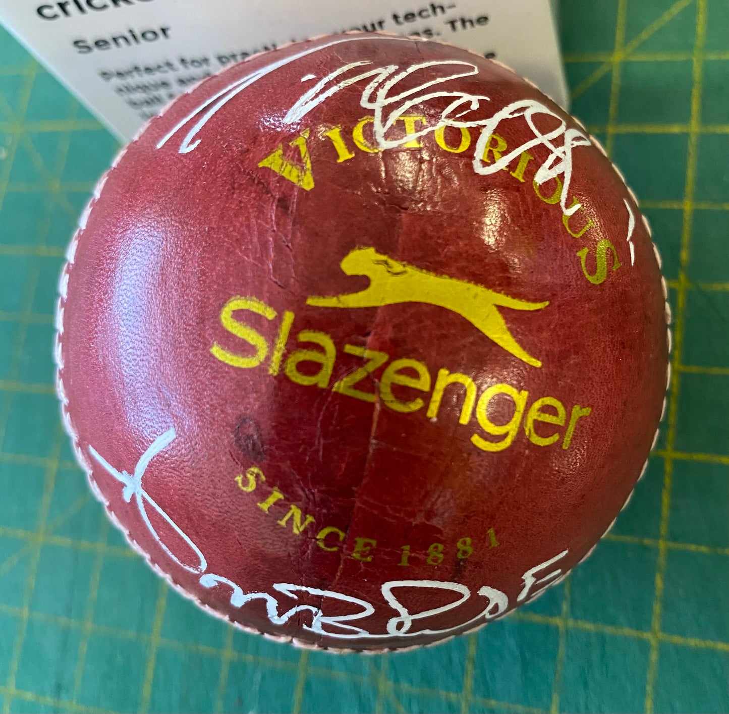 Cricket Curtley Ambrose & Courtney Walsh personally signed cricket Ball