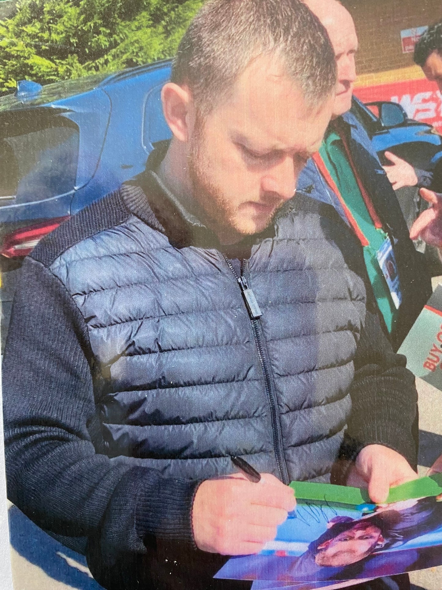 Snooker Mark Allen personally signed baize display