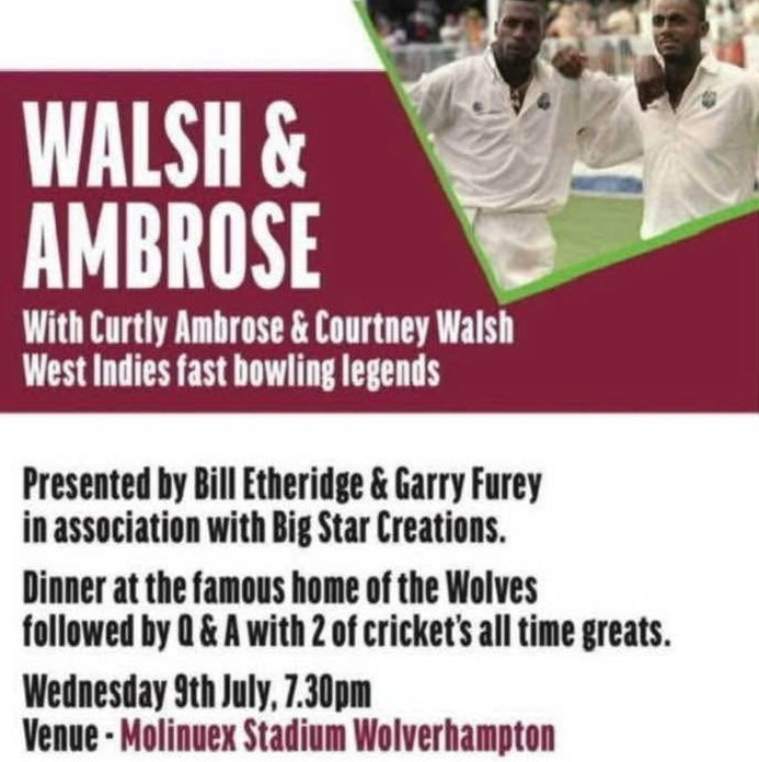 Cricket West Indies Courtney Walsh personally signed autobiography Heart of a Lion