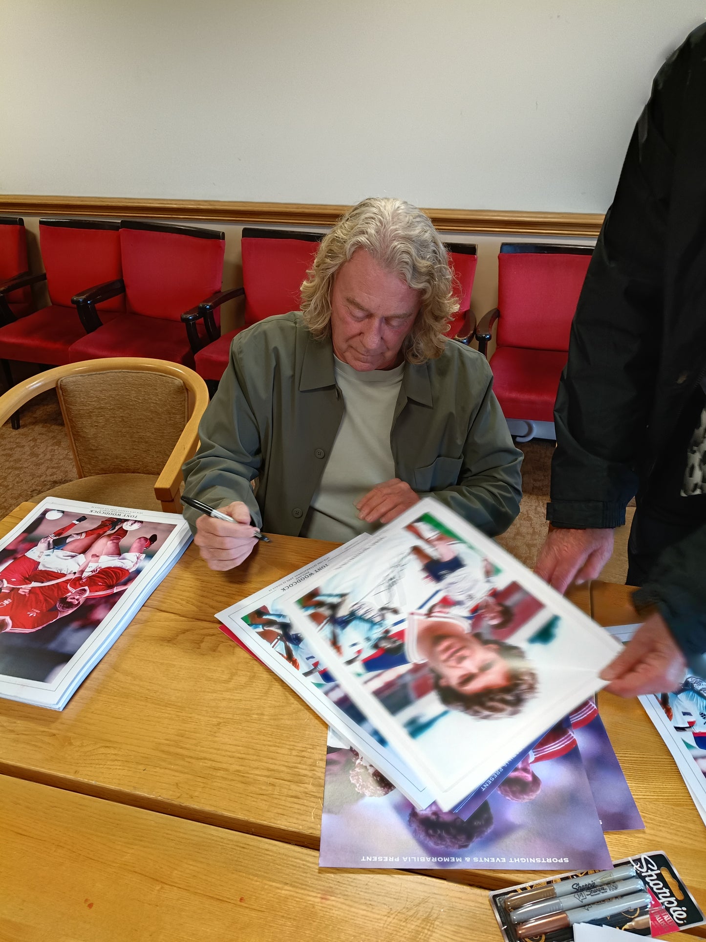 England Tony Woodcock personally signed montage