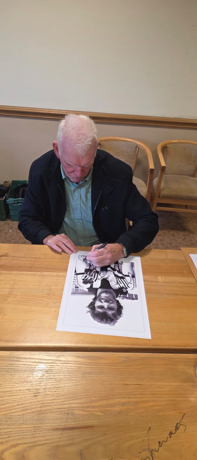 Newcastle United Peter Withe personally signed montage