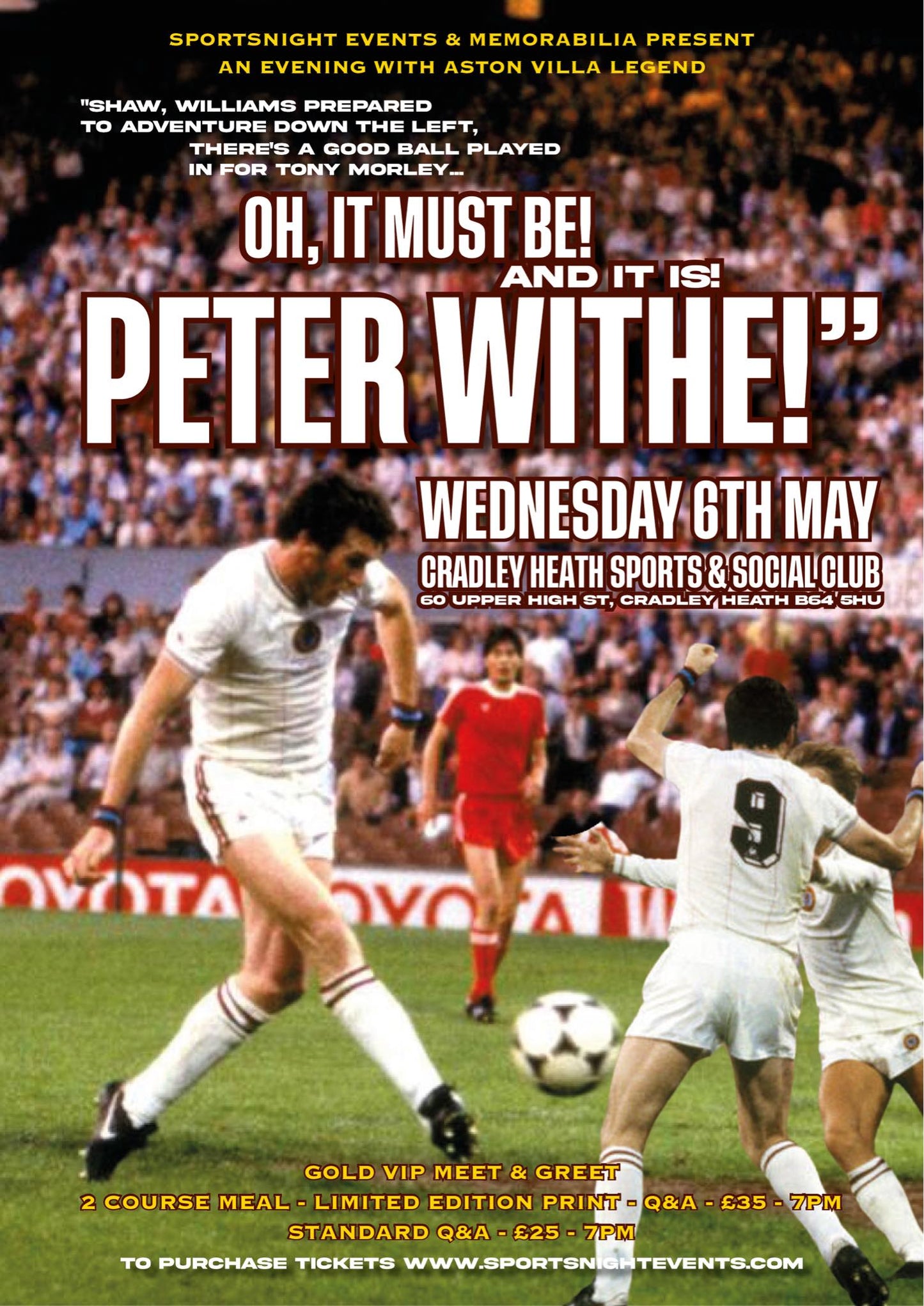 An Evening with Peter Withe