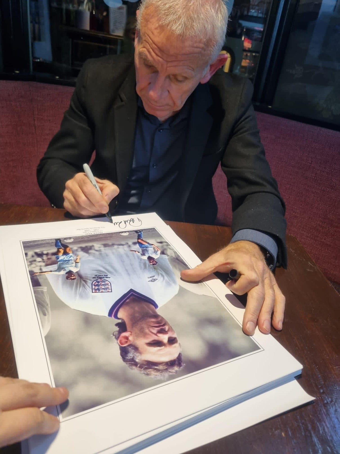 England Peter Reid personally signed limited edition print