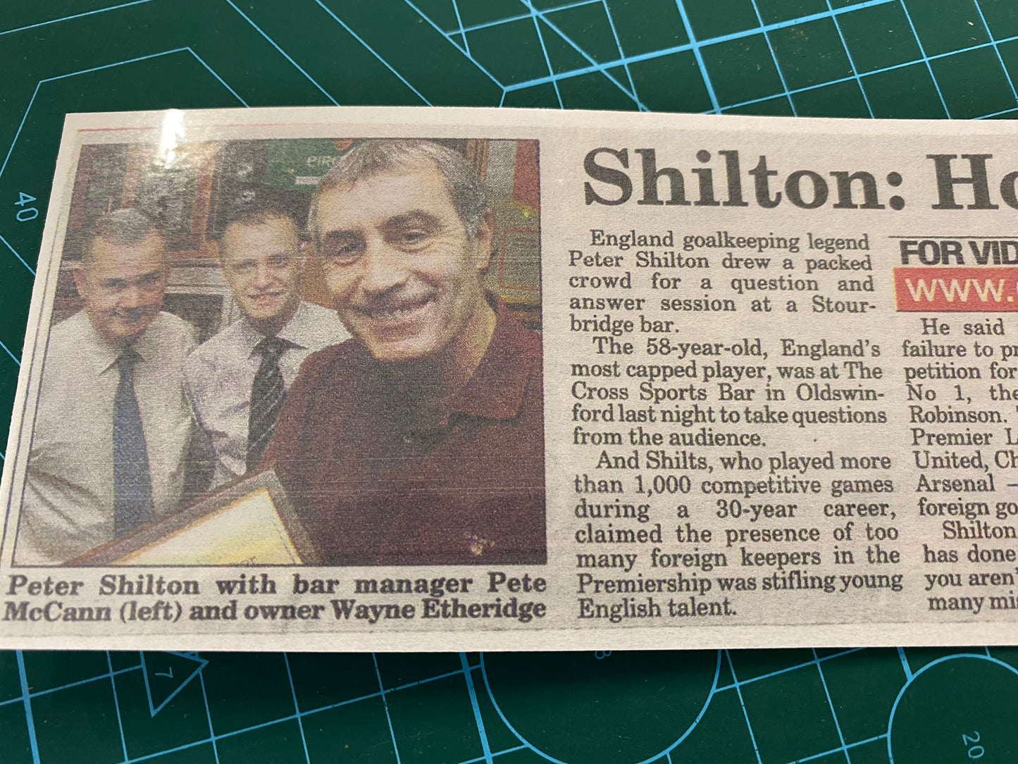 Nottingham Forest, England Peter Shilton personally signed autobiography