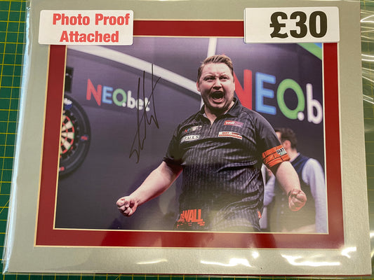 Darts Martin Schindler personally signed photograph