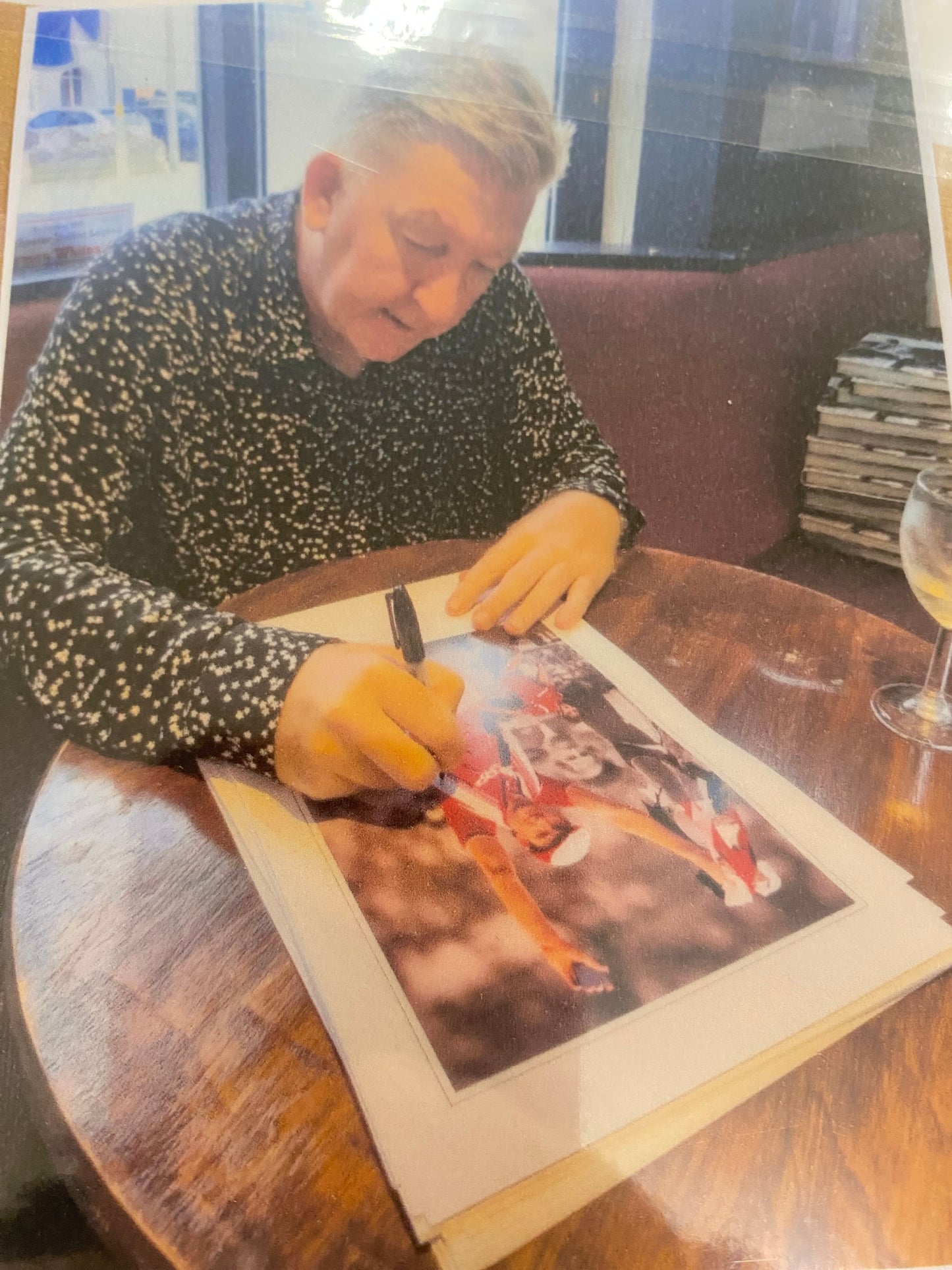 Manchester United Norman Whiteside personally signed limited edition print