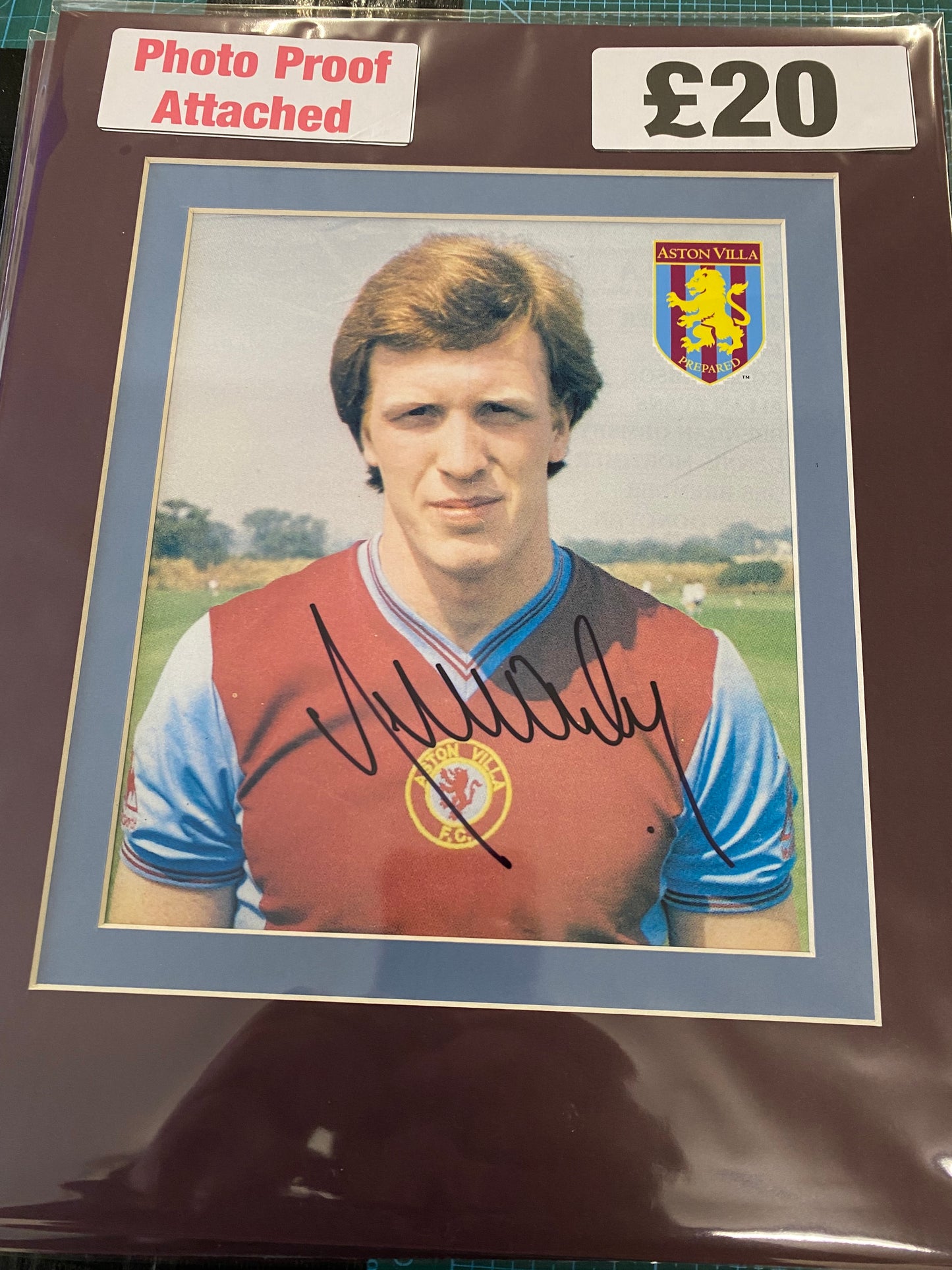 Aston Villa Brendon Ormsby personally signed photograph