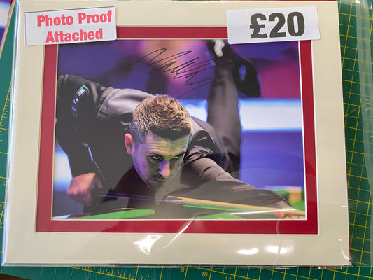 Snooker Mark Selby personally signed photograph