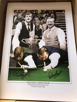 Snooker Steve Davis & Dennis Taylor 1985 World Championship