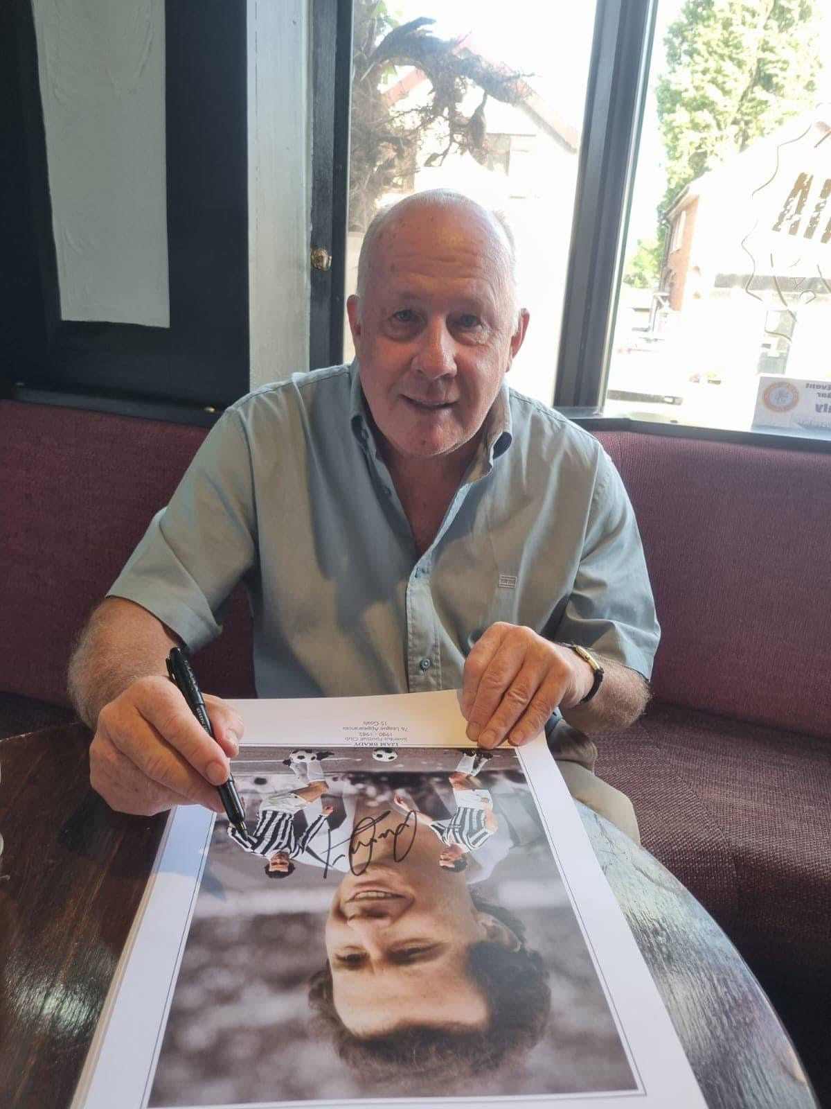 Juventus Liam Brady personally signed limited edition print