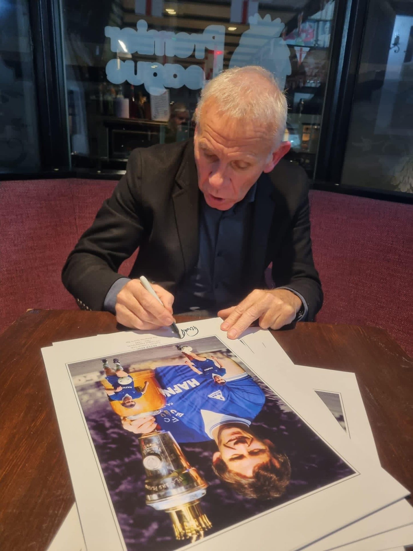 Everton Peter Reid personally signed limited edition print