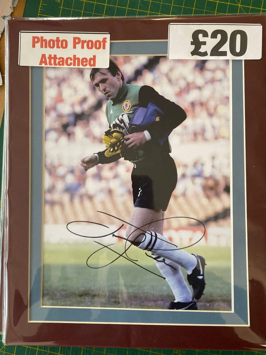 Aston Villa Jimmy Rimmer personally signed 1982 European Cup Final photograph