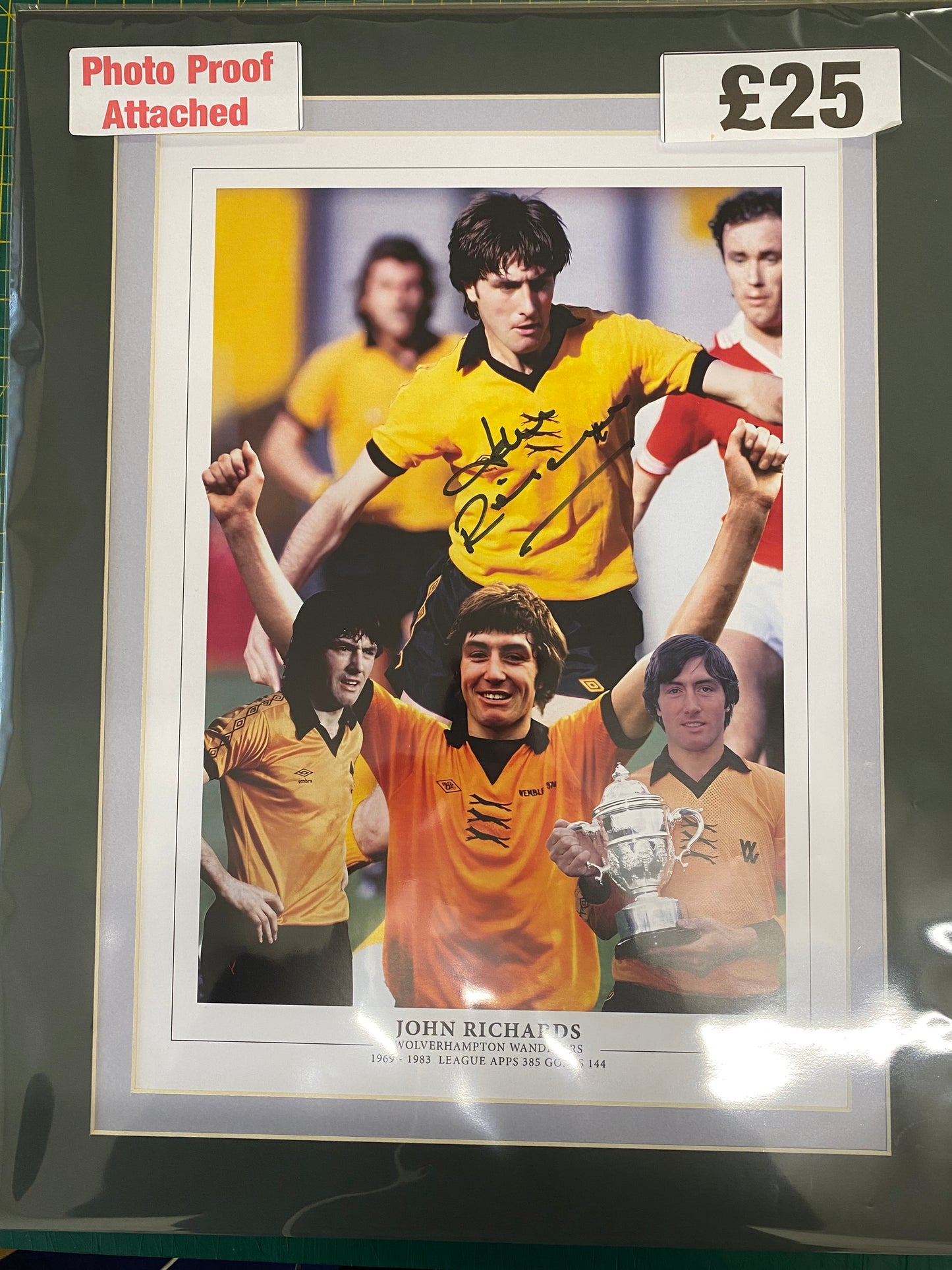 Wolverhampton Wanderers John Richards personally signed limited edition print