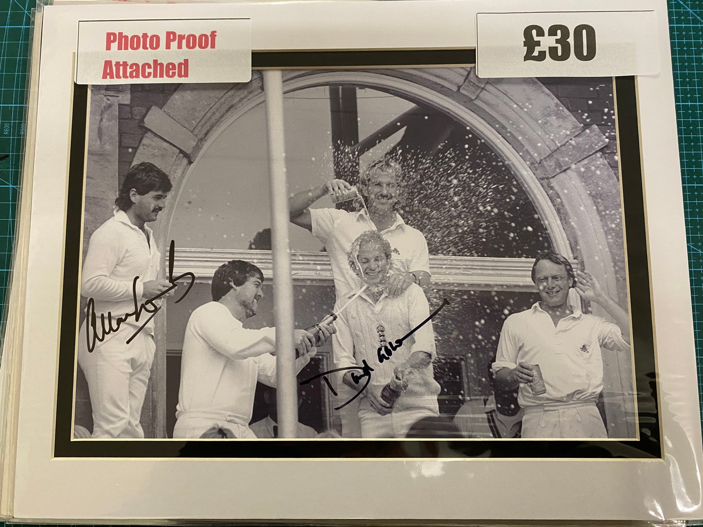 Cricket David Gower & Allan Lamb personally signed photograph