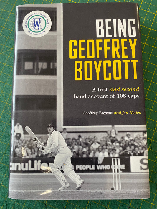 Cricket England Yorkshire Being Geoffrey Boycott personally signed autobiography