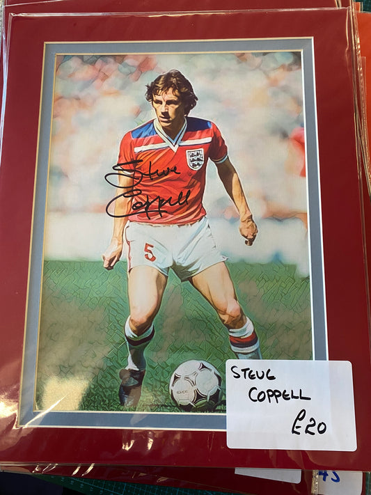 Manchester United & England Steve Coppell personally signed photograph