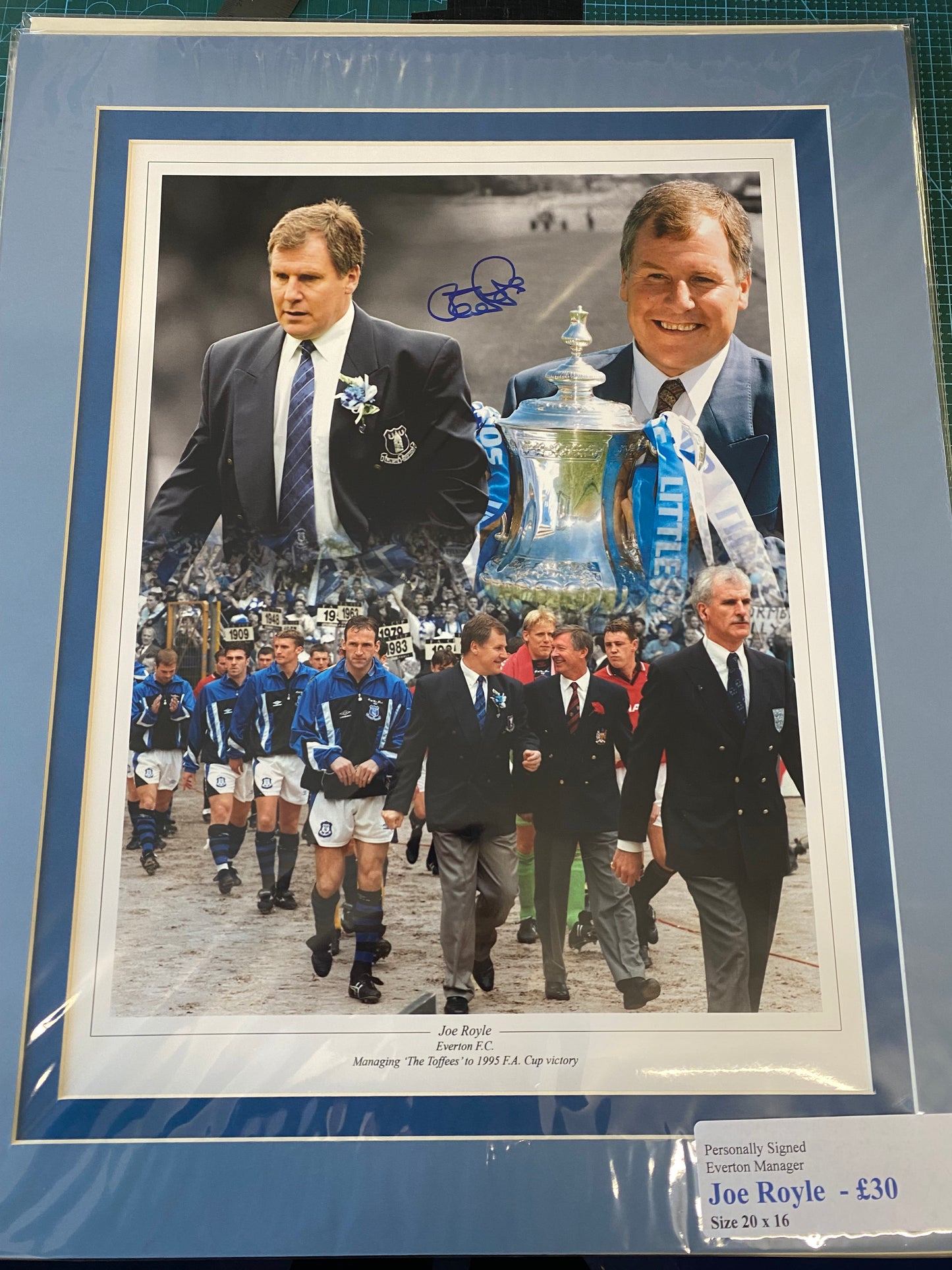 Everton Joe Royle personally signed limited edition print