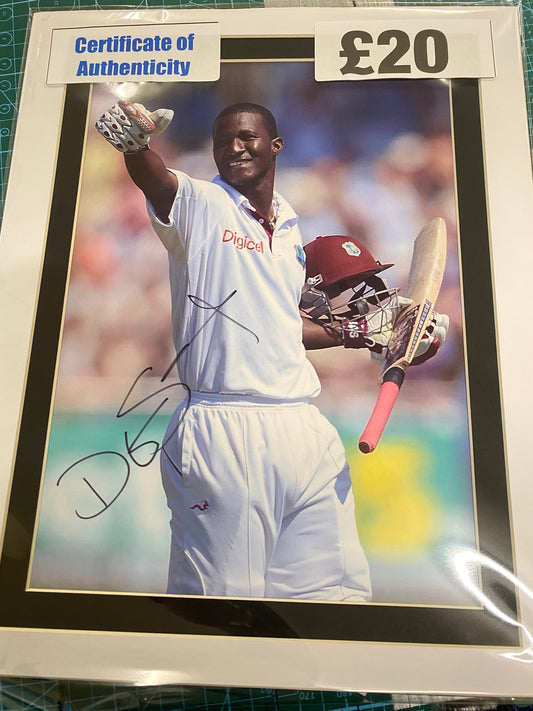 Cricket West Indies Darren Sammy personally signed photograph