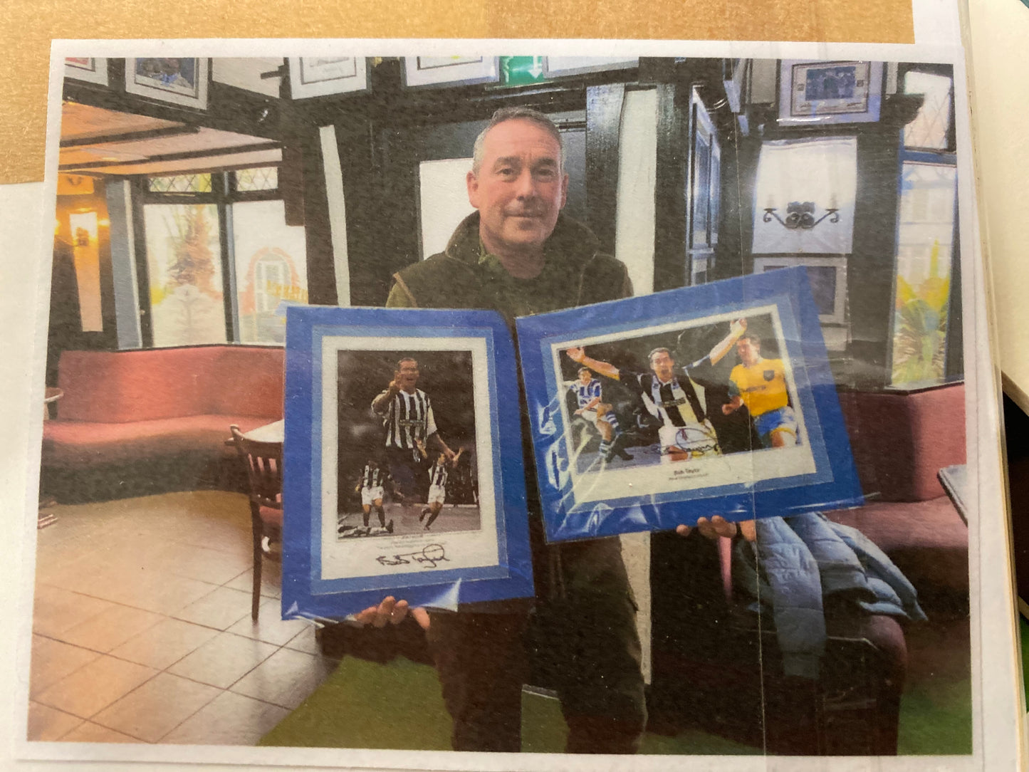 West Bromwich Albion Bob Taylor personally signed photograph