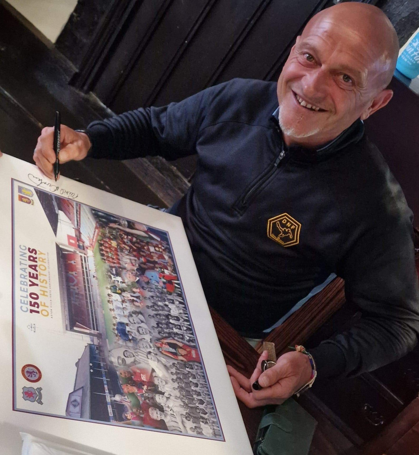 Aston Villa David Norton personally signed limited edition print