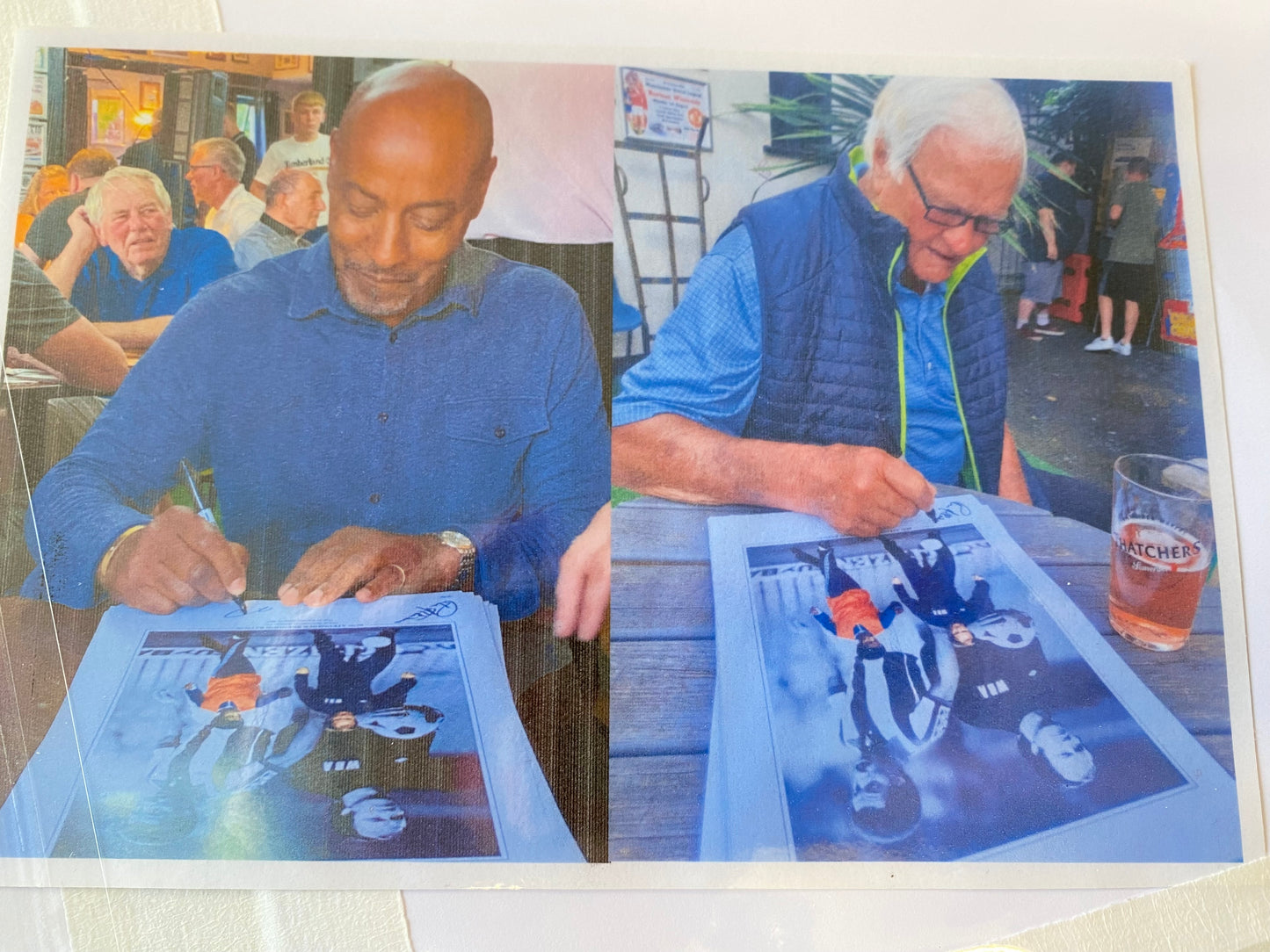 West Bromwich Albion Big Ron Atkinson & Brendon Batson personally signed limited edition print