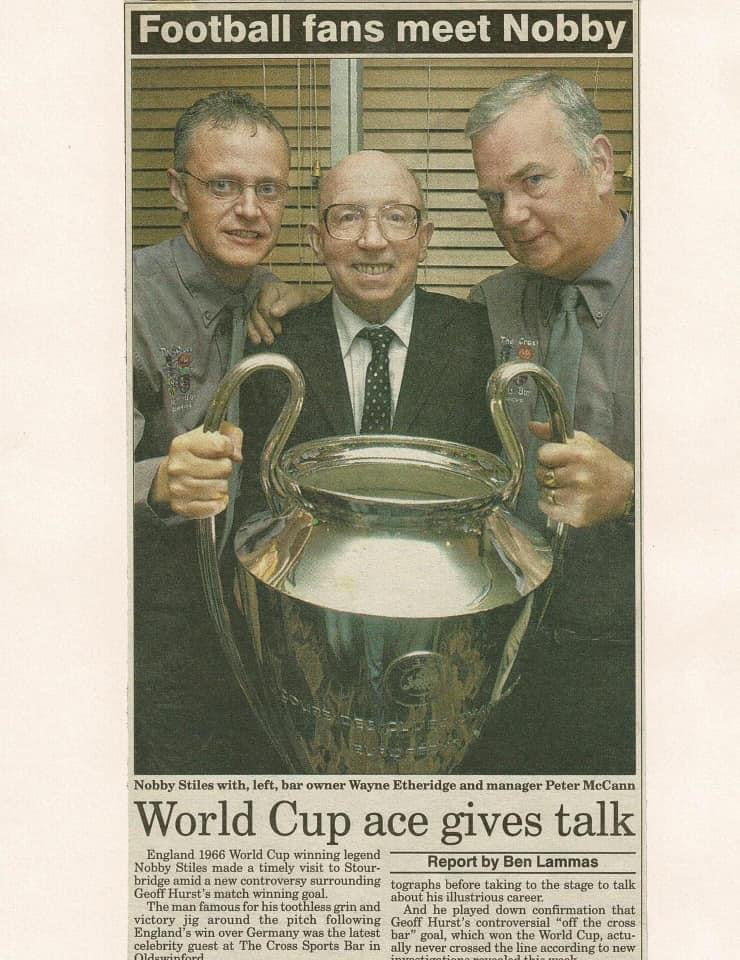 England 1966 legend Nobby Stiles personally signed photograph