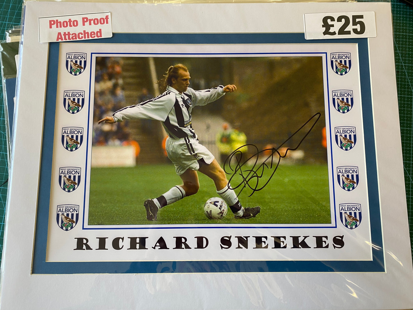 West Bromwich Albion Richard Sneekes personally signed photograph