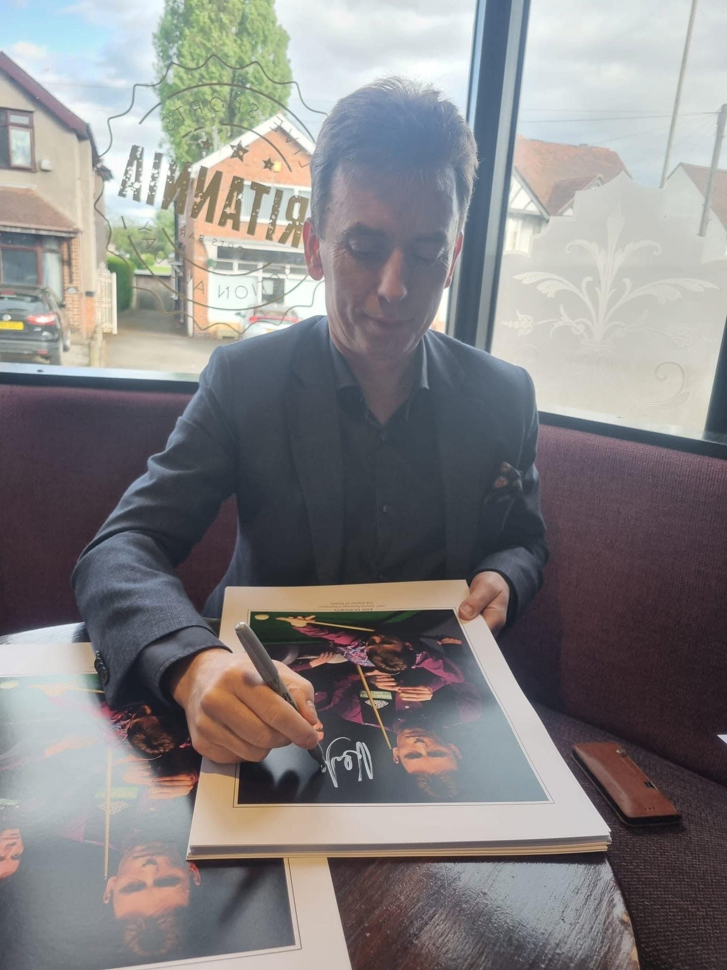 Snooker legend Ken Doherty personally signed limited edition print