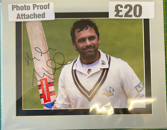 Cricket Mark Ramprakash personally signed photograph