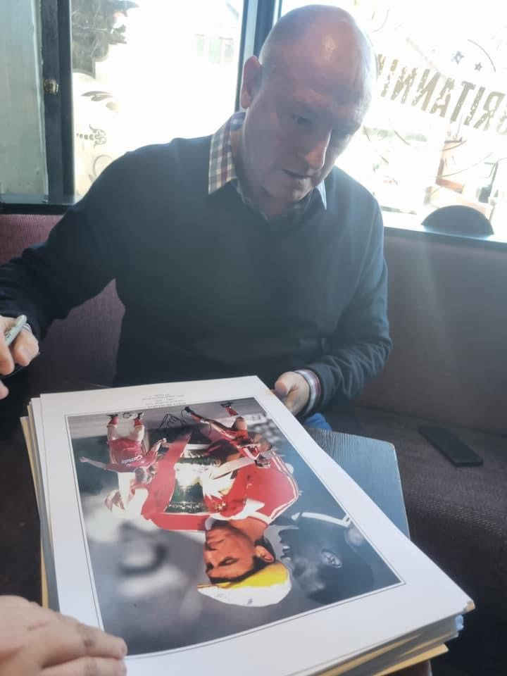 Liverpool Steve McMahon personally signed limited edition print