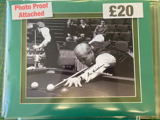 Snooker Rex Williams personally signed photograph