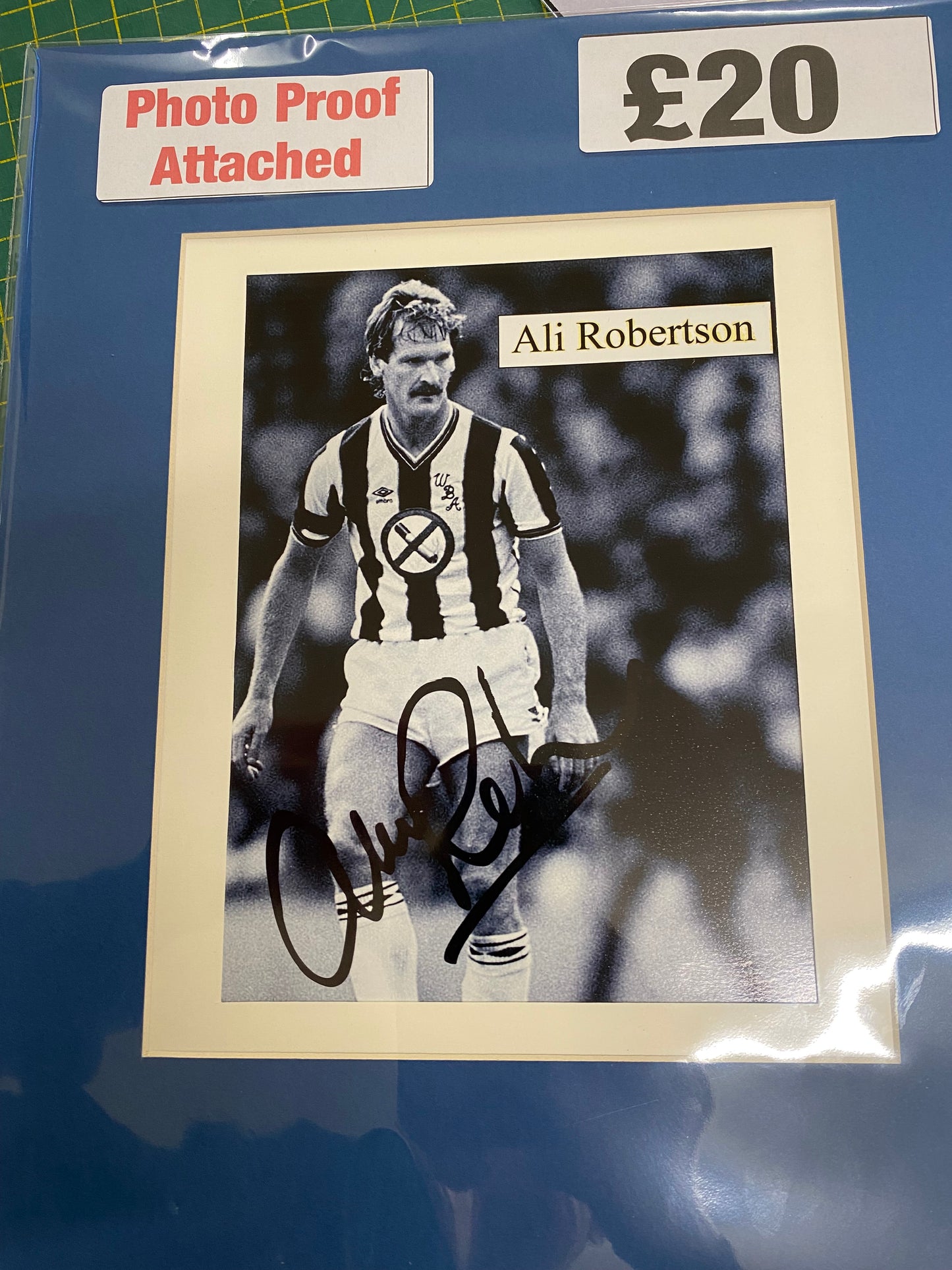 West Bromwich Albion Ali Robertson personally signed photograph