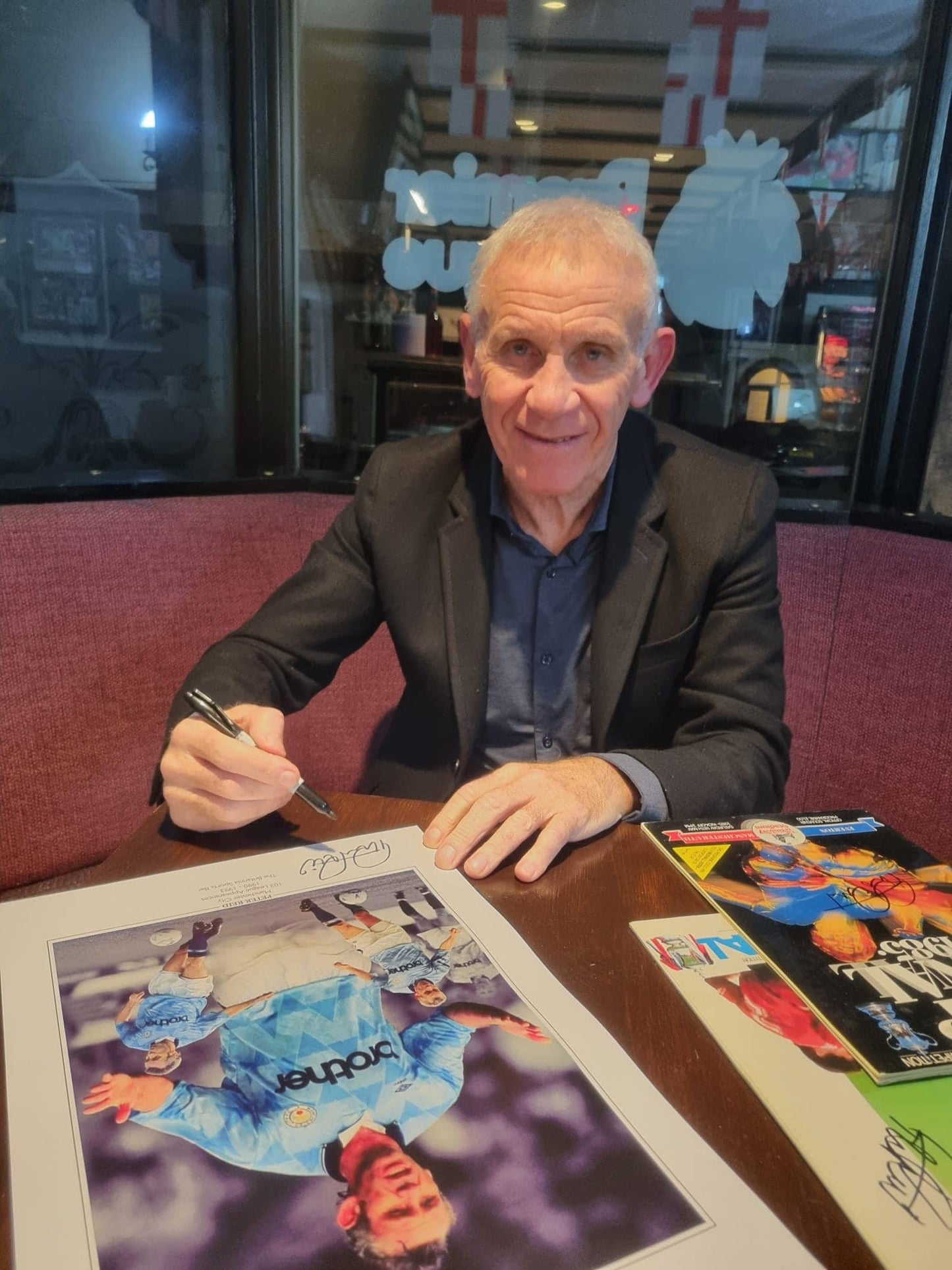 Manchester City Peter Reid personally signed limited edition print