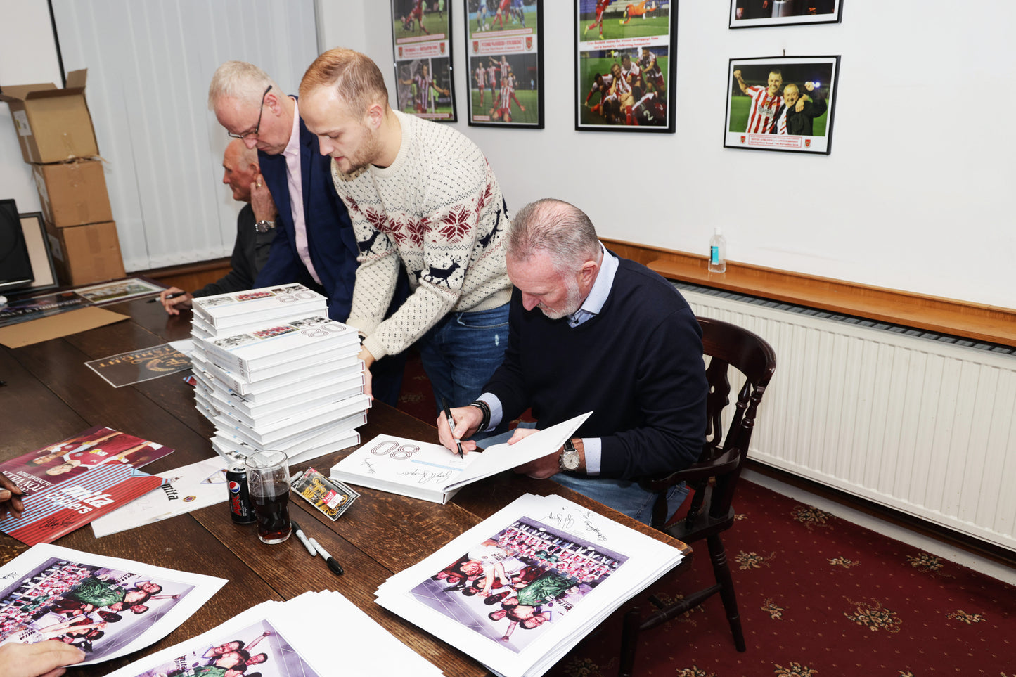 Aston Villa 1987/88 season signed by 6 limited edition print