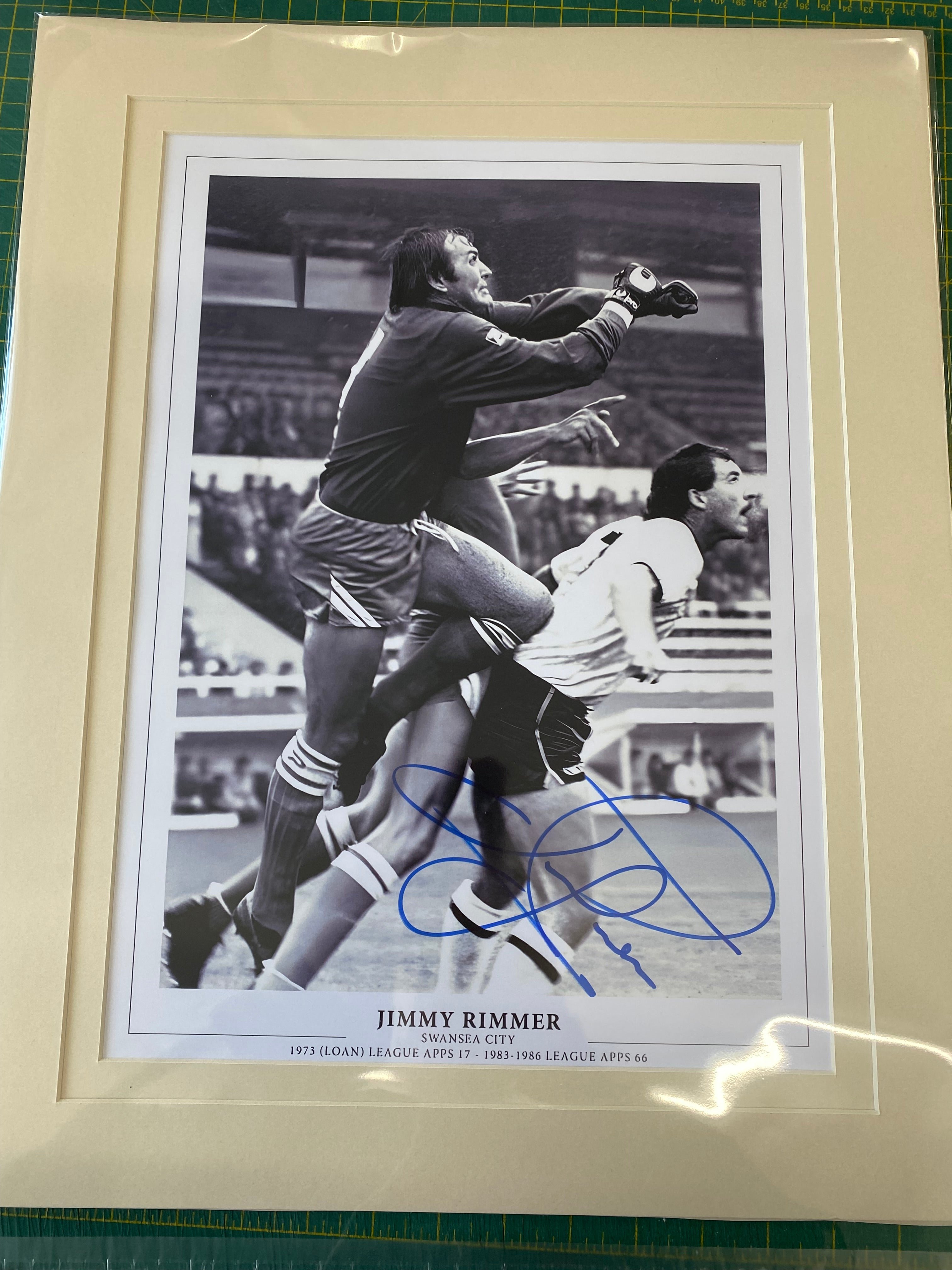 Swansea City Jimmy Rimmer personally signed limited edition print ...
