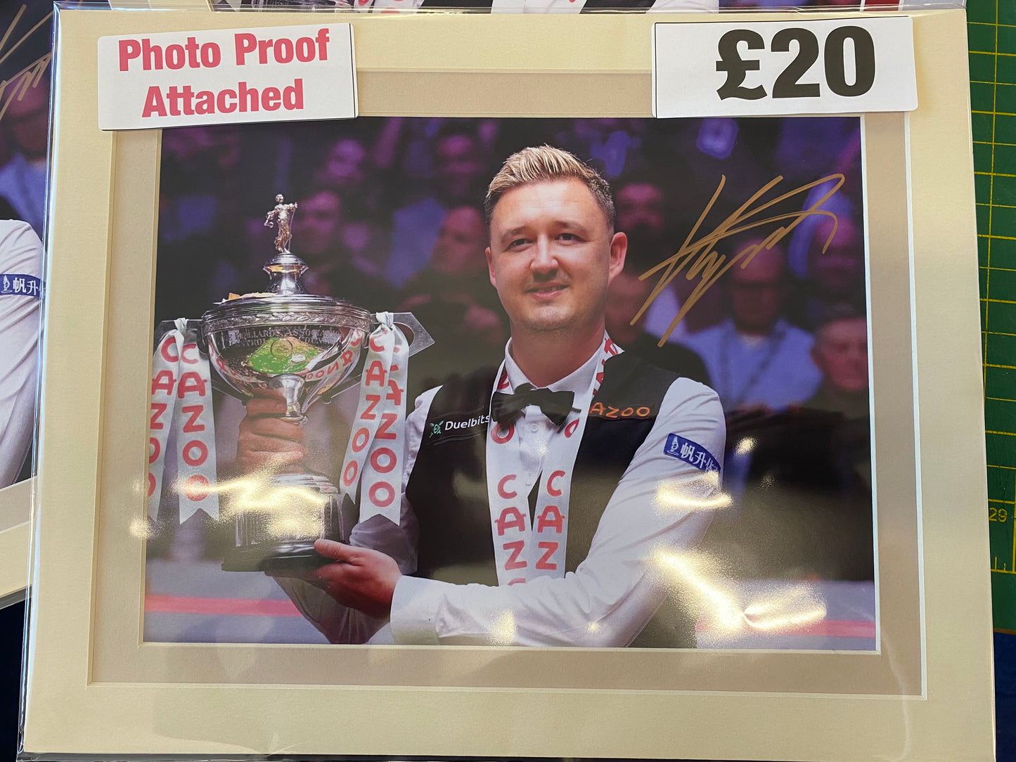 Snooker Kyren Wilson personally signed photograph