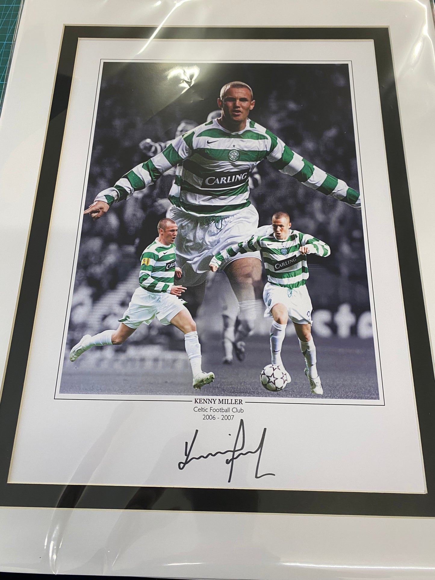 Celtic Kenny Miller personally signed limited edition print