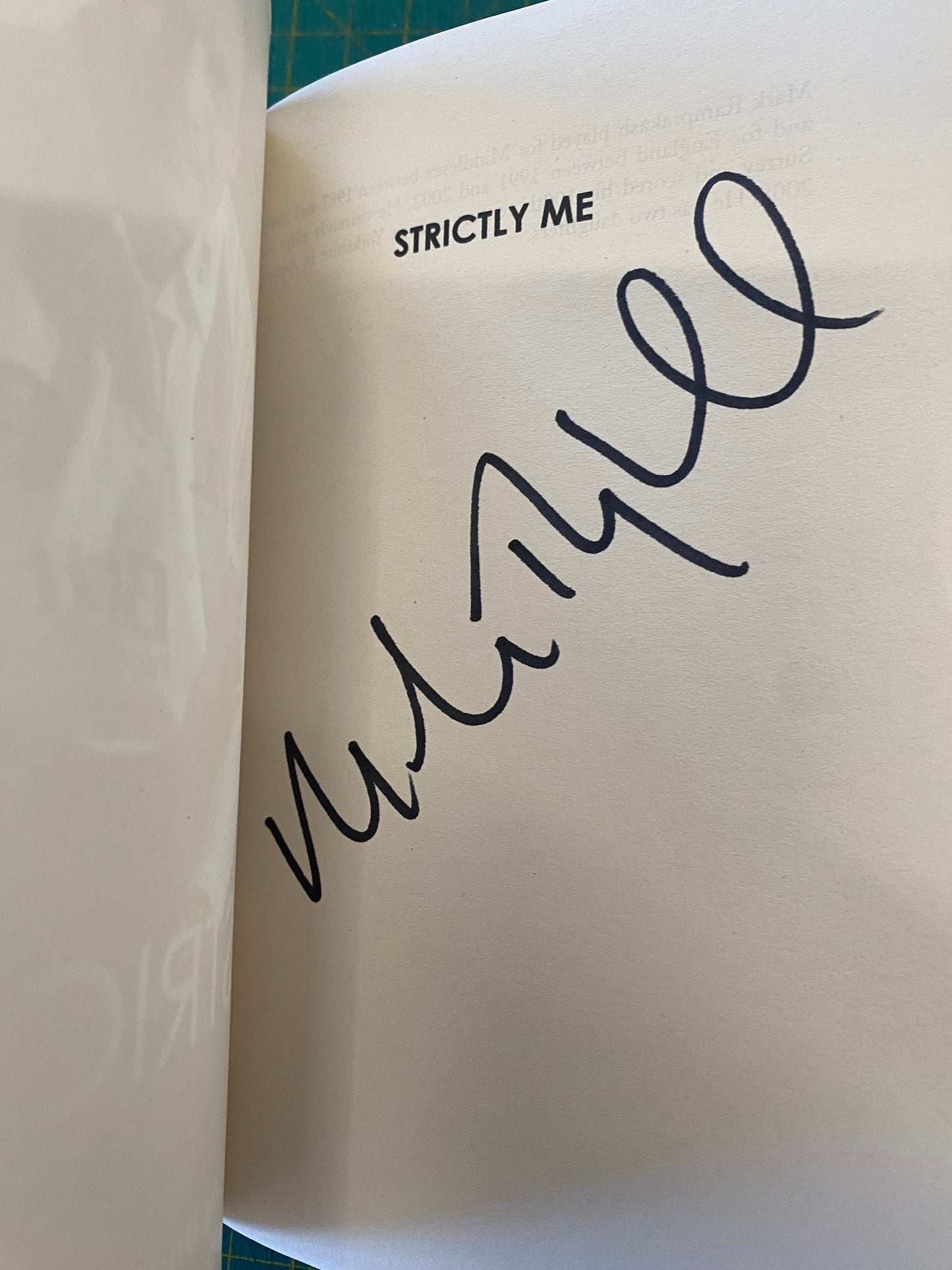 Cricket Mark Ramprakash personally  signed Strictly Me My life under the spotlight