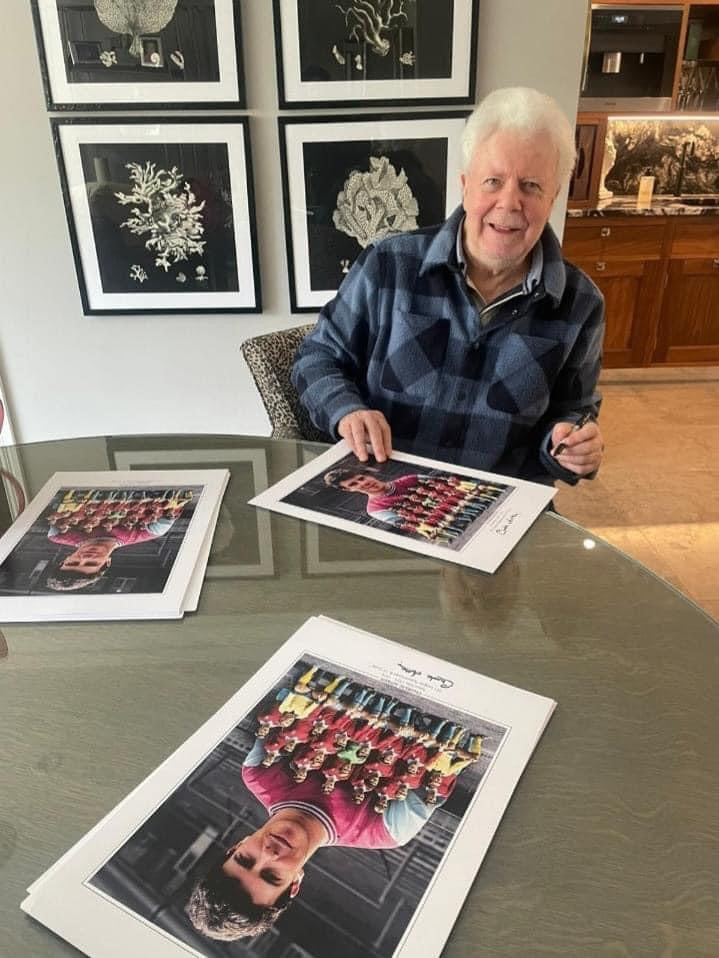 Aston Villa legend Charlie Aitkin personally signed limited edition print