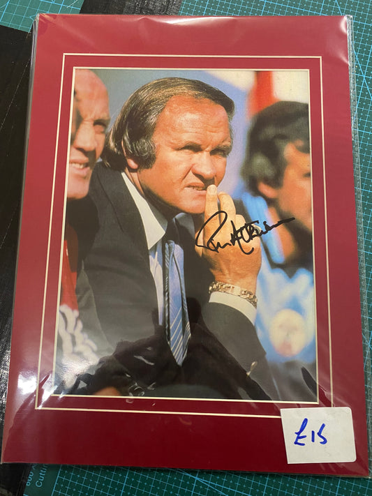 Manchester United Big Ron Atkinson personally signed photograph