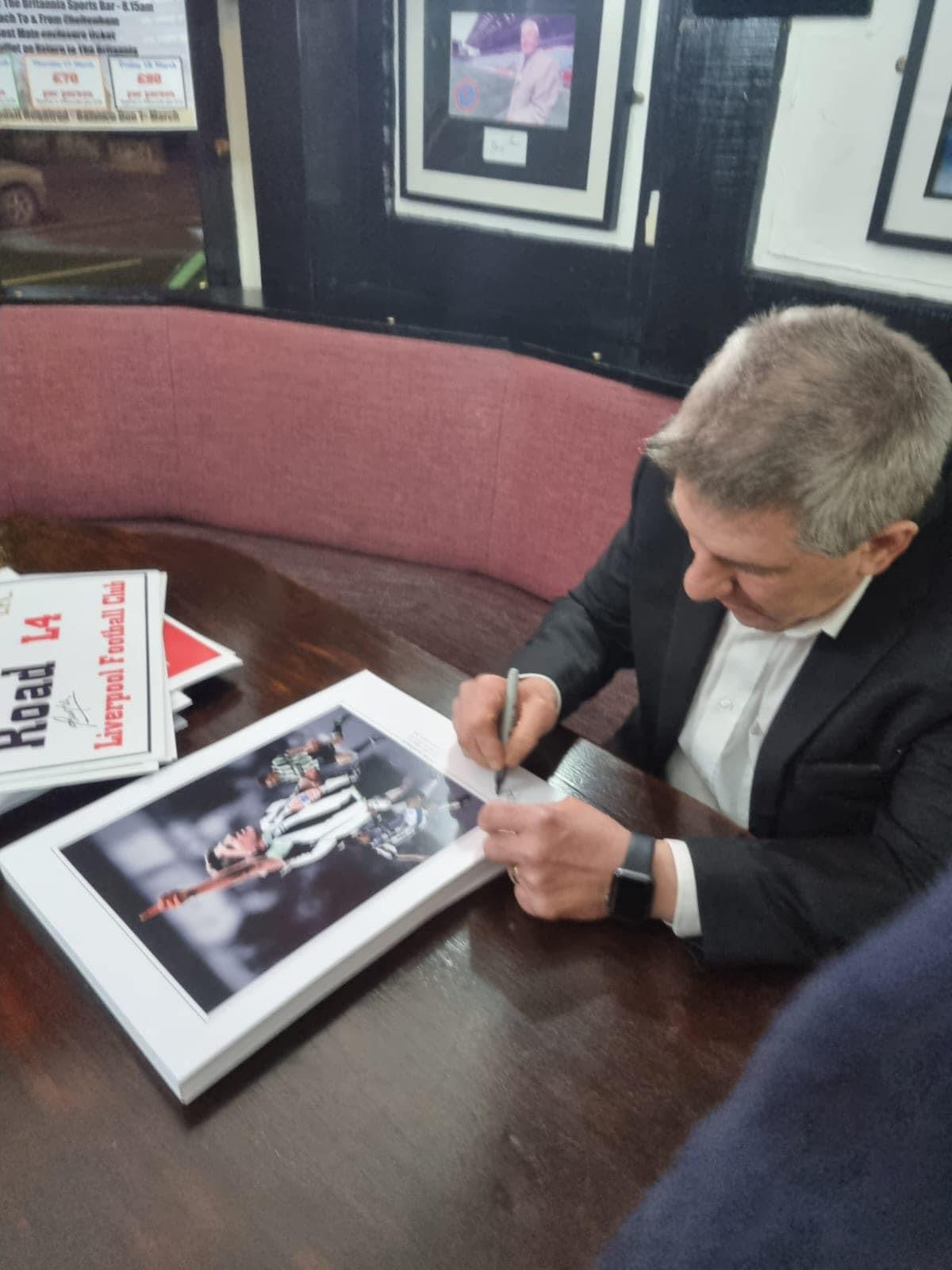 Liverpool Legend Peter Beardsley personally signed limited edition print