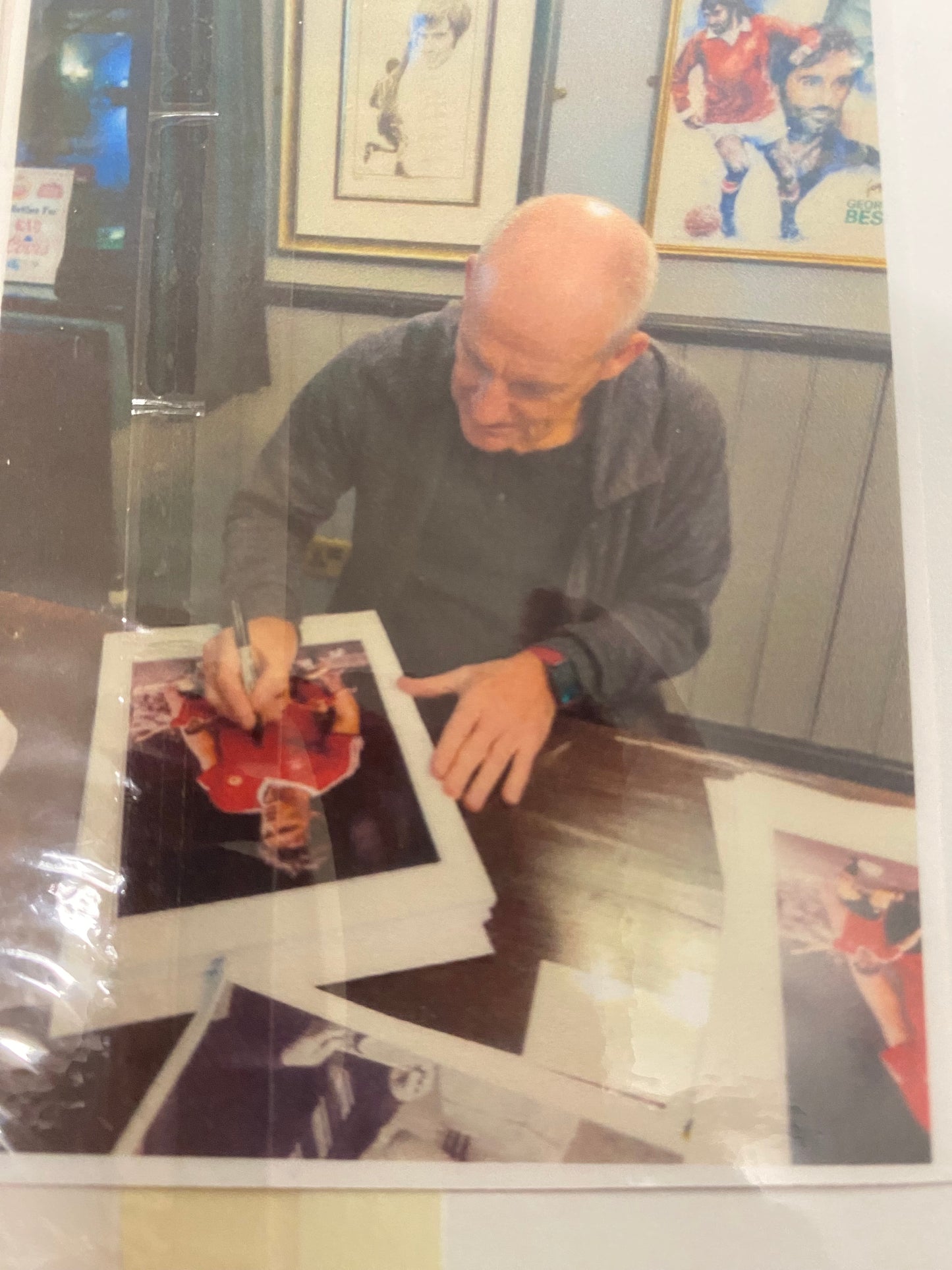 Manchester United & England Steve Coppell personally signed photograph