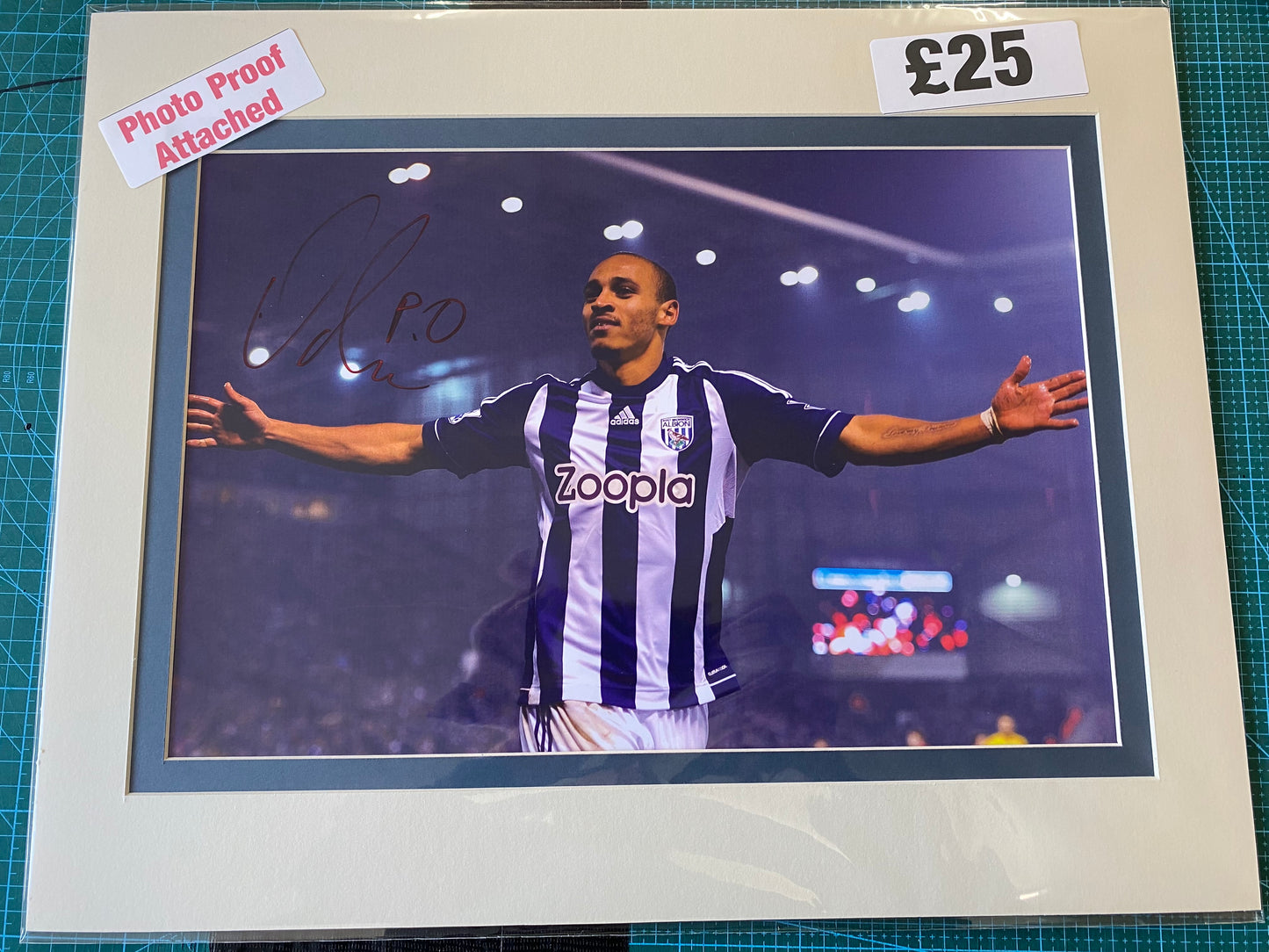 West Bromwich Albion Peter Odemwingie personally signed photograph