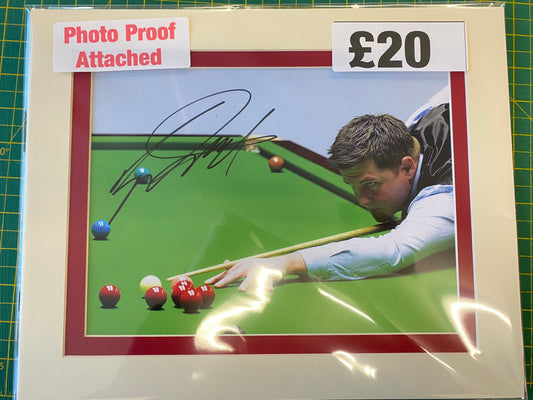 Snooker Ryan Day personally signed photograph