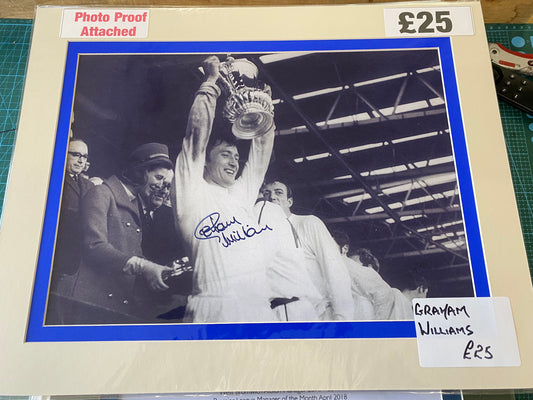 West Bromwich Albion 1968 FA Cup Final Graham Williams personally signed photograph