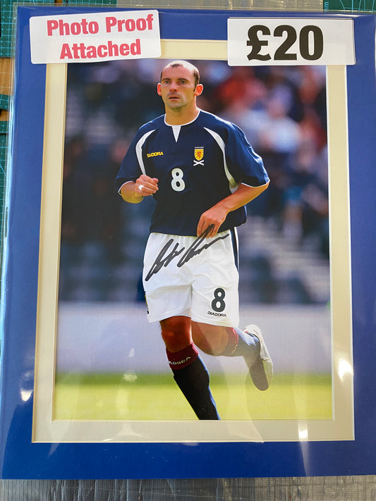 Scotland Colin Cameron personally signed photograph